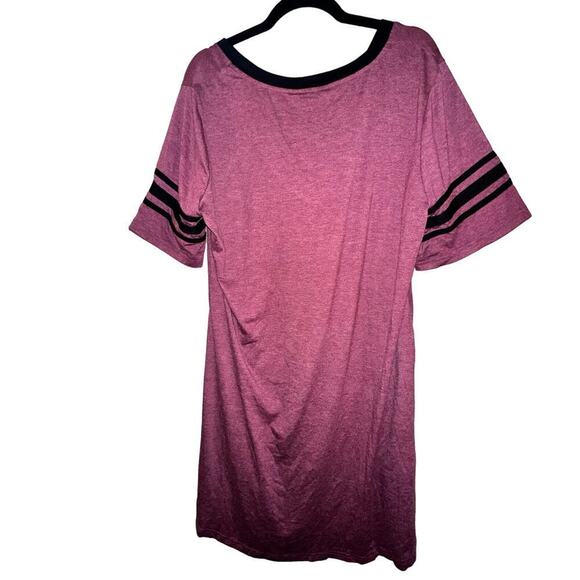 2/$25  Size 12 Large BloomChic T-shirt Dress w/ Stripped Short Sleeve & POCKETS - Picture 9 of 11